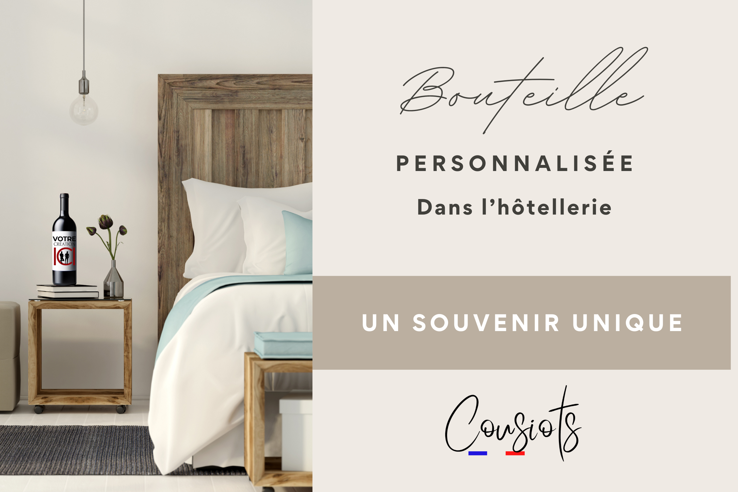 Bouteilles personnalisées hôtellerie