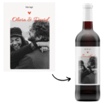 Bouteille à personnaliser mariage