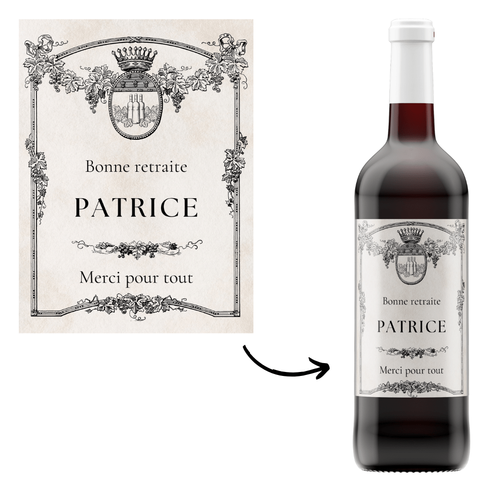 4 Étiquettes à Vin Humoristiques "Super Collègue" - Autocollants Pour Bouteille, Cadeau Départ, Anniversaire, Retraite