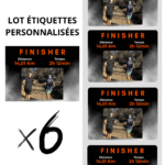 FINISHER | Étiquettes à personnaliser x6