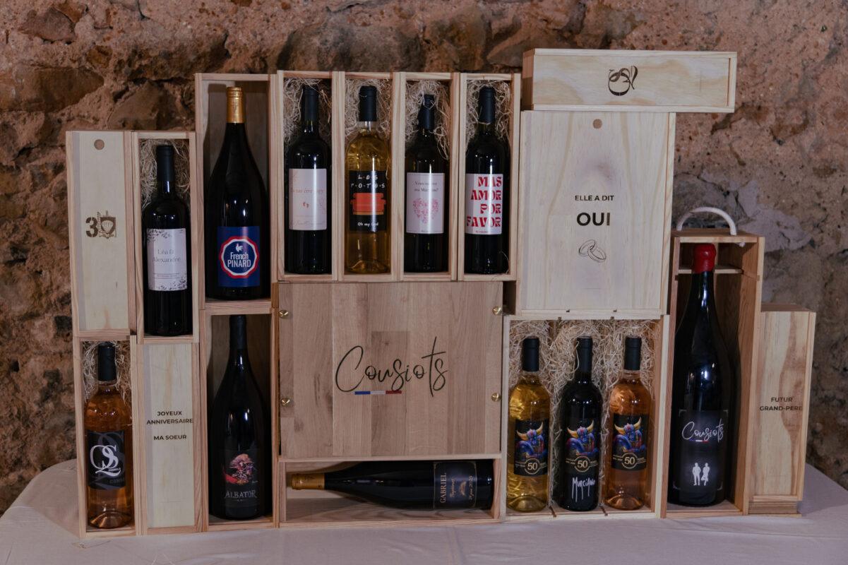 Coffret vin personnalisé