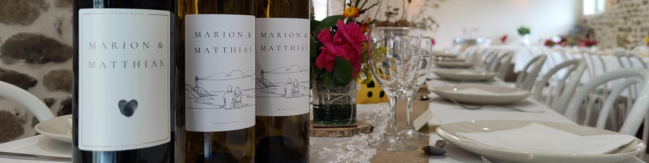 bouteille personnalisée mariage